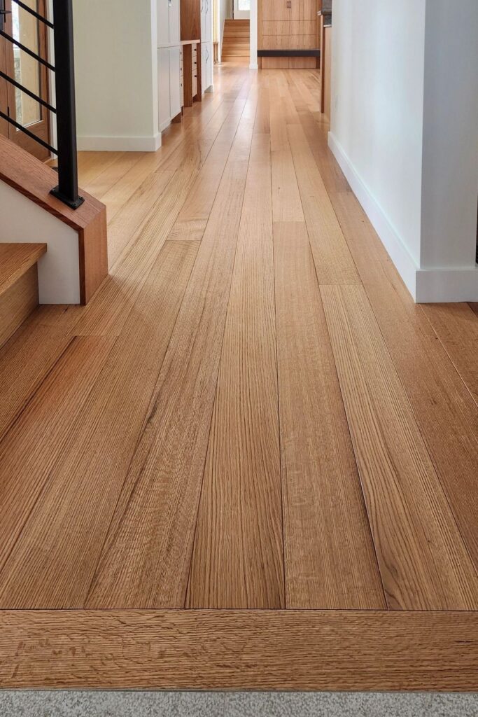 Hardwood blend flooring installation