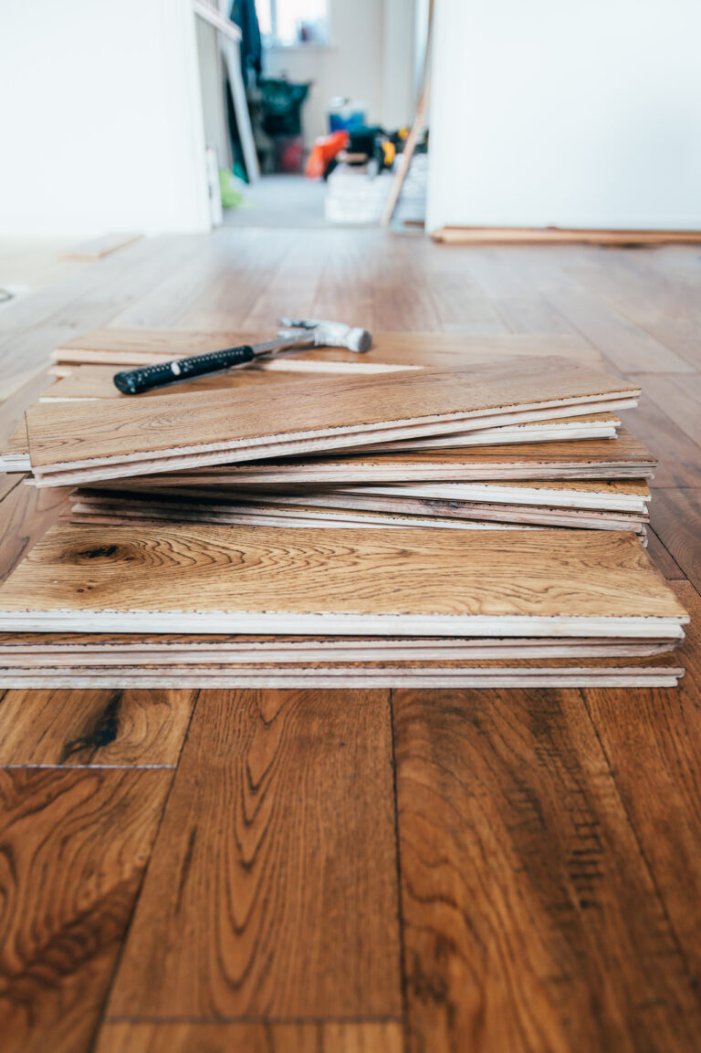 Oak hardwood flooring
