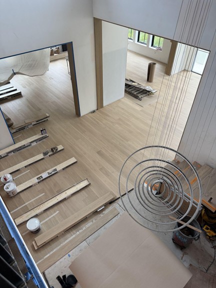 Hardwood flooring installation