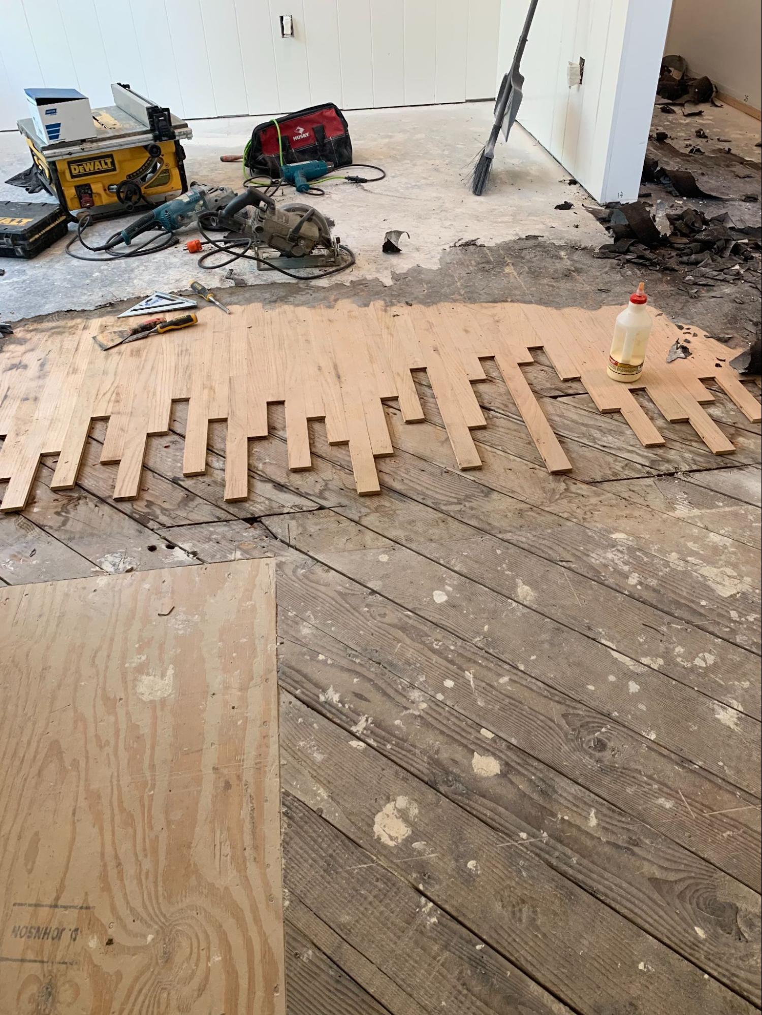 Hardwood flooring project by Skyline Flooring