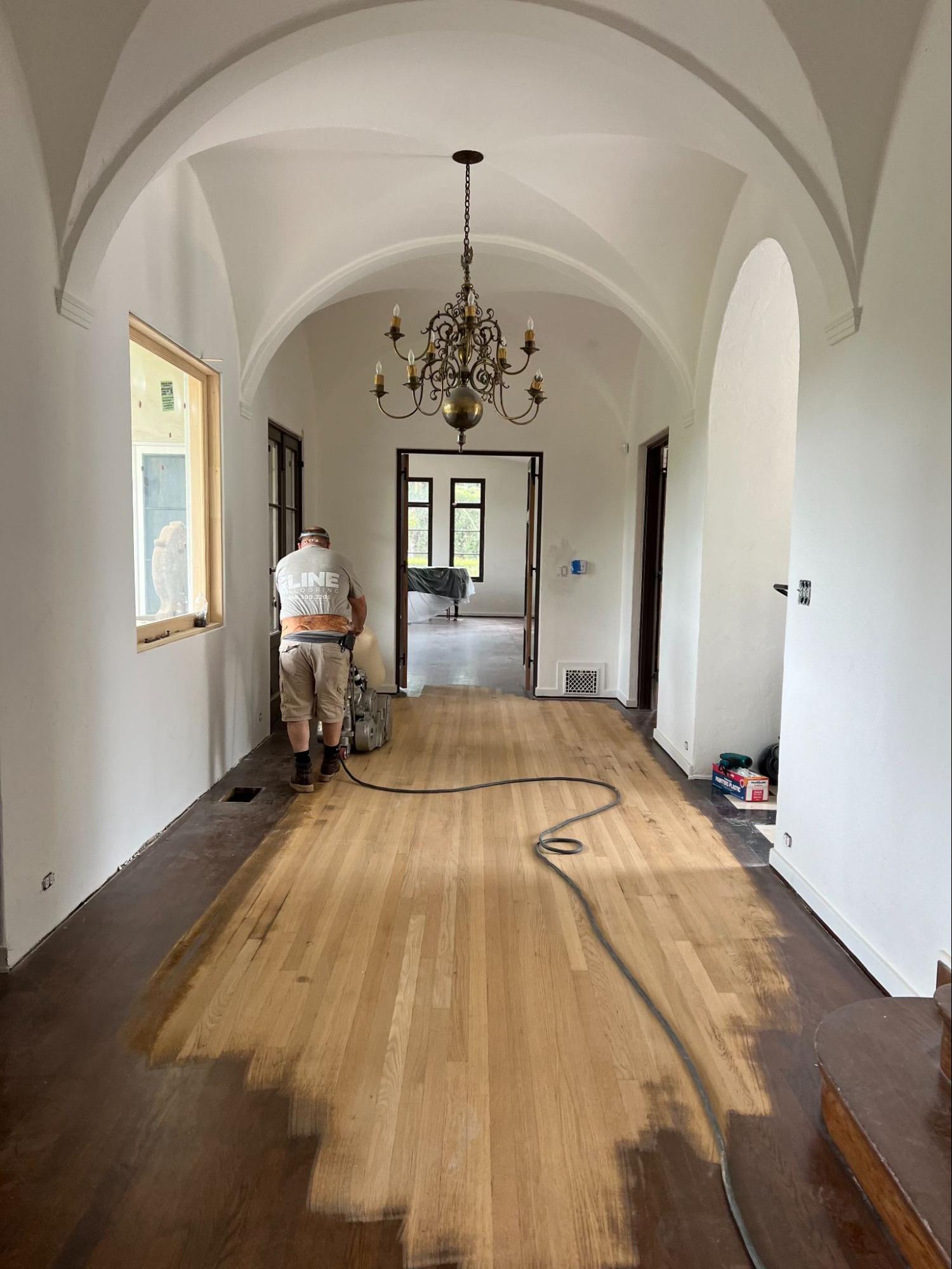 Hardwood flooring project by Skyline Flooring